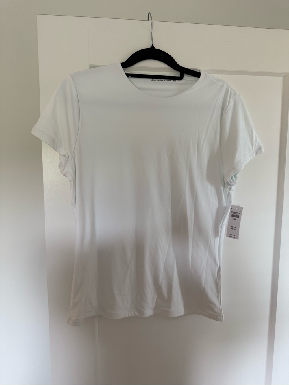 Abercrombie Classic White Crewneck Women's Tee